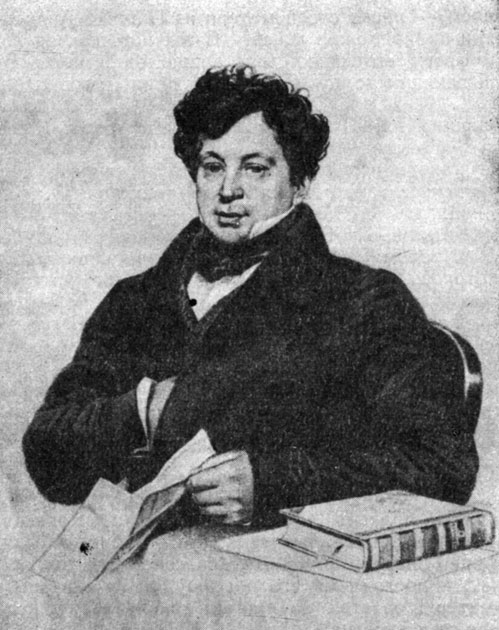 Александр Иванович Тургенев. Литография с рисунка Виньерона