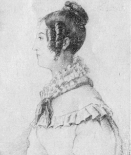 О. С. Павлищева. Рисунок. 1833