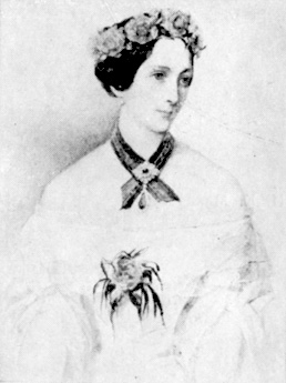 Н. Н. Ланская. Акварель В. Гау. 1849