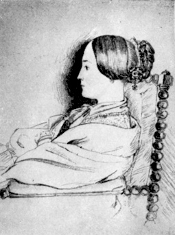 Н. Н. Пушкина. Рисунок Н. П. Ланского. 1844