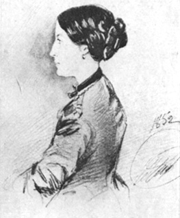 М. А. Пушкина. Рисунок Н. П. Ланского. 1852