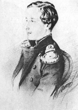 Александр Пушкин. Рисунок Н. П. Ланского. 1851