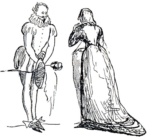 'Анджело'. Рисунок Пушкина. 1833