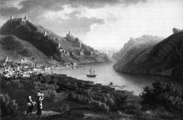 Балаклава. Картина Ж. К. Мивиля. 1818 г.