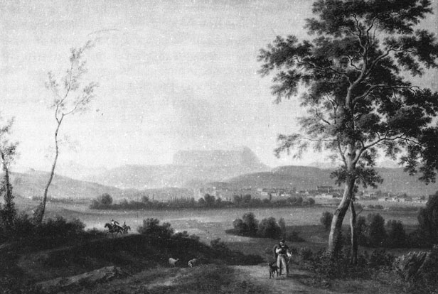 Симферополь. Картина Ж. К. Мивиля. 1818 г.