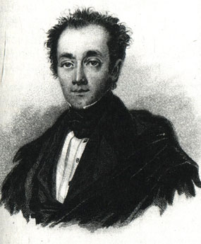 А. Ф. Вельтман. Гравюра с акв. Бодри. 1839 г.