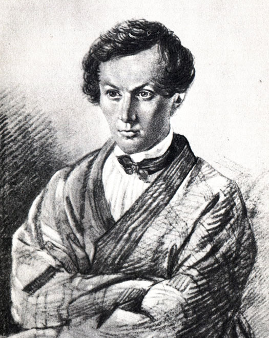 Н. А. Полевой. Рис. В. Тропинина. 1841