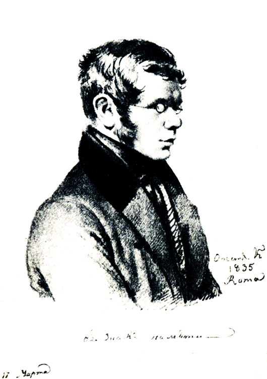 П. А. Вяземский. Рисунок О. А. Кипренского. 1835